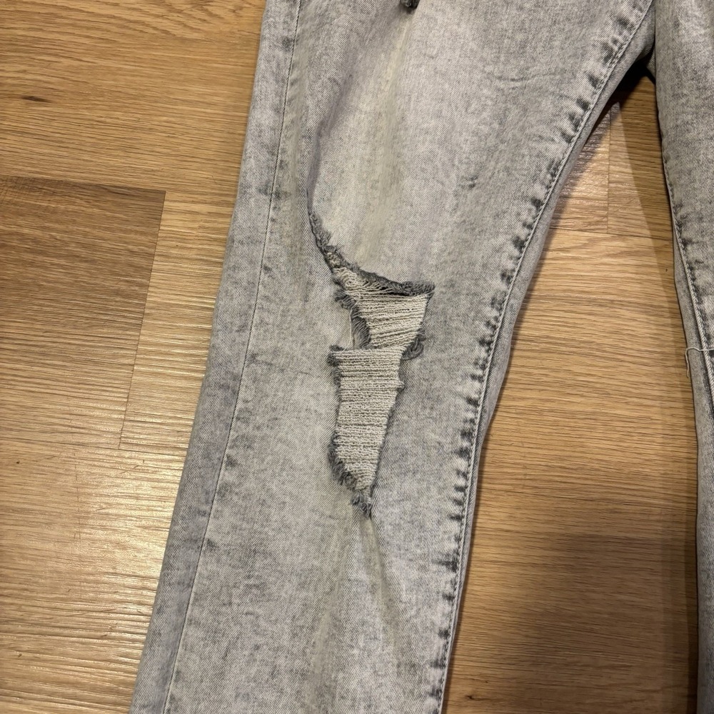 True Religion Jeans Women's 31 Jennie Curvy Mid Rise Skinny Gray Acid Wash Retro - Picture 6 of 16
